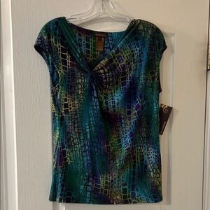 Multiples Multicolor Patterned Blouse
